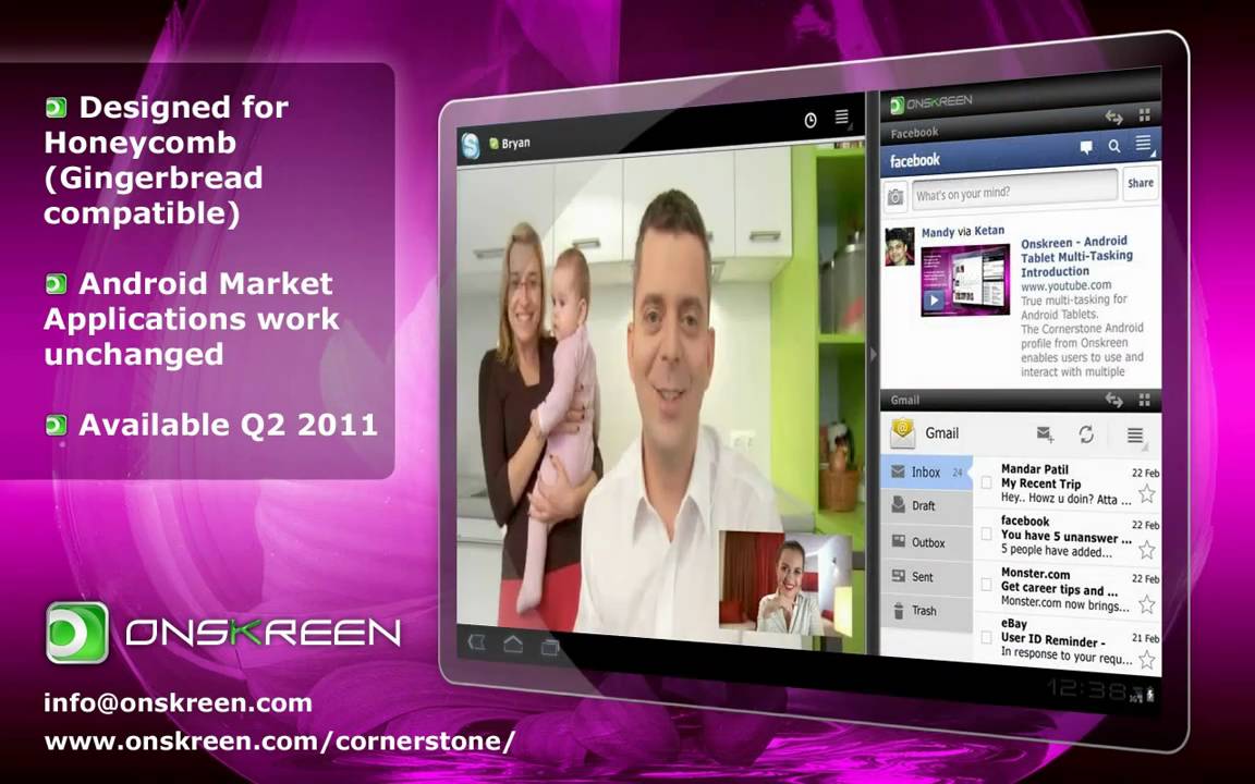 Onskreen - Android Tablet Multi-Tasking Introduction - YouTube