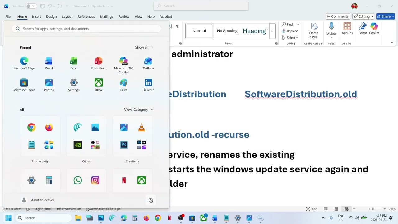 Fix Update KB5083769/KB5082417 Not Installing Error 0x800f0845/0x80040154 In Windows 11 