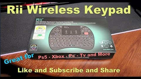 Rii Wireless Keypad great for pc xbox ps5 tv and more