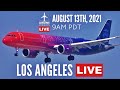 LAX Los Angeles Airport LIVE with ATC