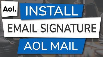 How to Install an Email Signature in AOL Mail