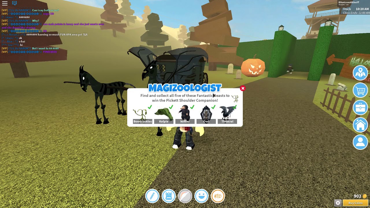 How To Get The Fantastic Beasts And Beat The Maze In Robloxian High School 2018 Halloween Event - 5 beasts and maze robloxian highschool by robloxian