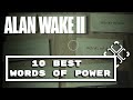 Alan Wake 2: The 10 Best Words Of Power Upgrades