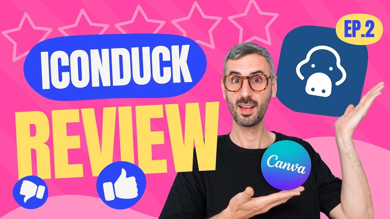 Tons of FREE ICONS in Canva | My Review of the Iconduck App in Canva 🦆