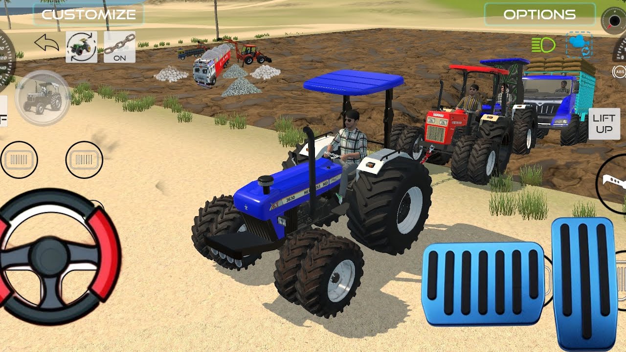 Harvest fass Gaya hai swaraj tractor 🚜 and New Holend 🚜tractor and farm trac tractor🚜 ne nikala🚜😎🥺