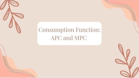 Consumption Function | Class 12th Macroeconomics 