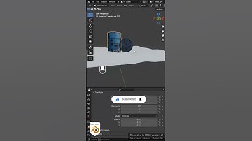 How to add snow in blender ❄❄❄❄ |  #blender #fyp #short #snow