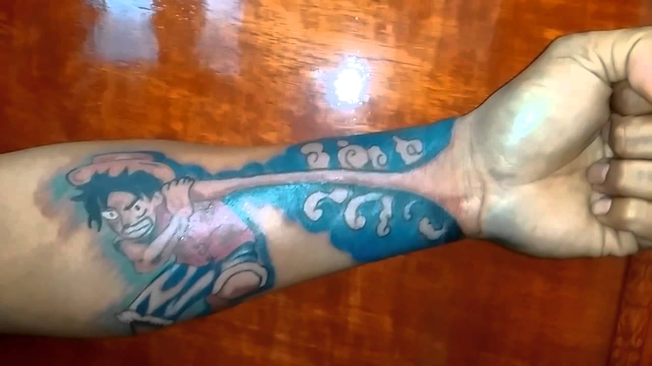 luffy arm tattoo