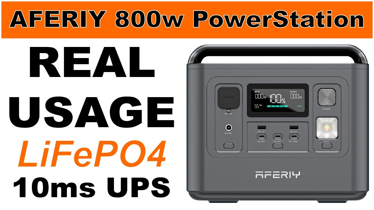 AFERIY P010 Portable Power Station 800W 512Wh Real Life Usage - More Item  Details in the Description 