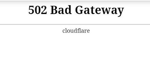 Error 502 Bad Gateway Cloudflare||How to fix Cloudflare bad gateway error in WordPress site?