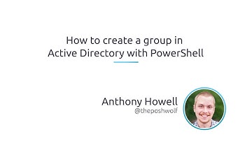 How To Create A Group In Active Directory With PowerShell