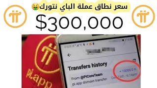 أخر اخبار عملة pi network | قيمة نطاق عملة الباي نتورك 300 ألف دولار 🚀 💸