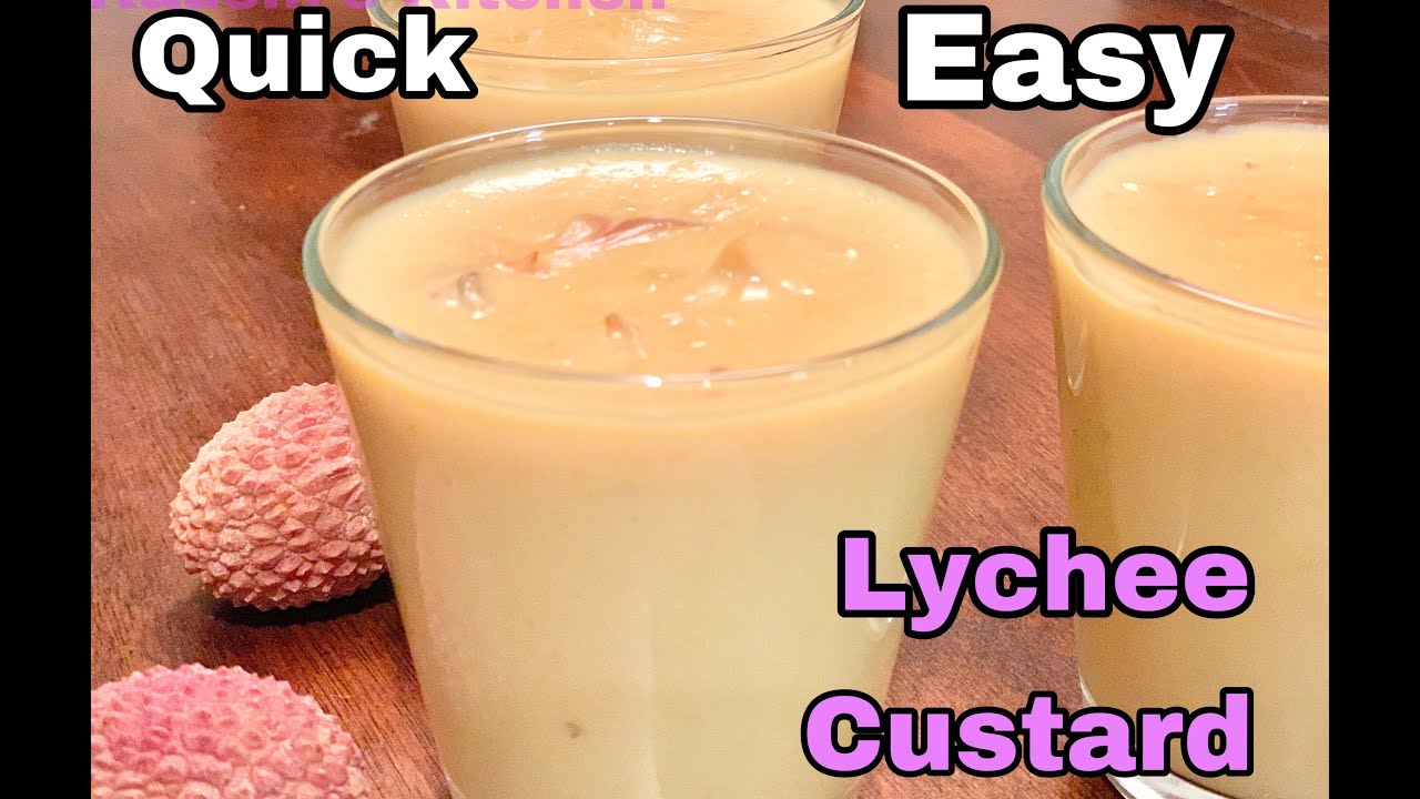 Lychee Custard | Easy & Quick Dessert Recipe | Dessert Recipe | Simple