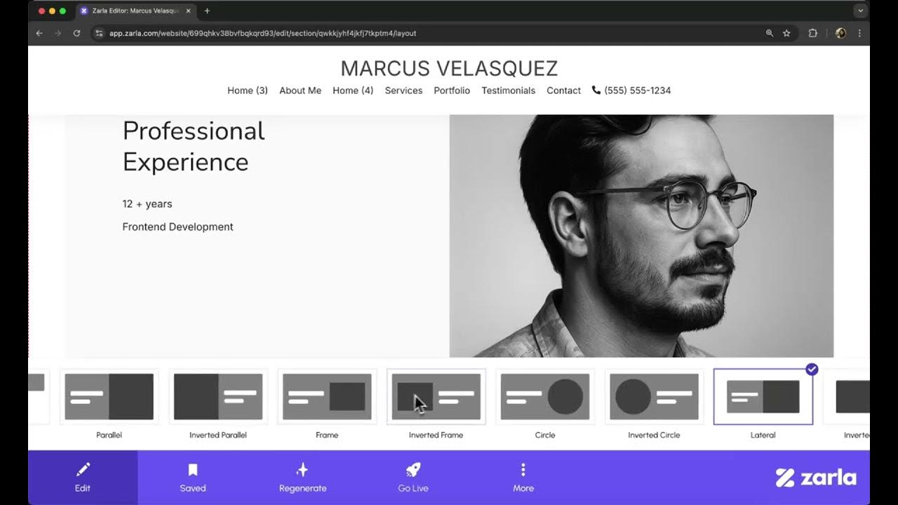 Responsive Portfolio Website without HTML CSS or Javascript - Easy ...