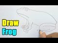 How to draw a frog  very easy