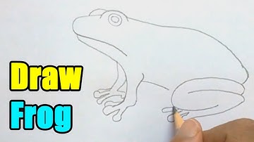 How to Draw a Frog - Very Easy