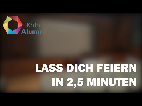 Lass dich feiern in 2,5 Minuten!