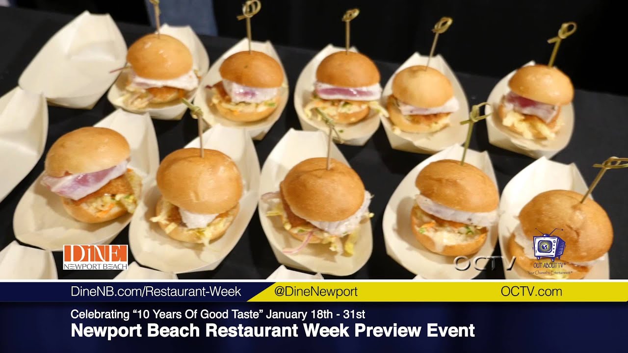 Newport Beach Restaurant Week Preview Event - YouTube