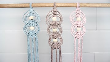 Square Knot Loops with Beads  |  EASY Macrame Tutorial