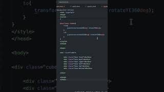 This Cube is Pure CSS 😱🎯 #html #css #frontend #3d #animation #cssanimation #shorts #viral #stacknova