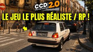 JE PASSE LE PERMIS SUR CE NOUVEAU JEU DE CONDUITE ULTRA RÉALISTE ! CITY CAR DRIVING 2 screenshot 4