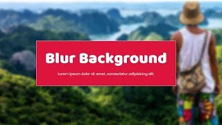 Famous How to blur background image using CSS | Tutorial for Beginners Profile