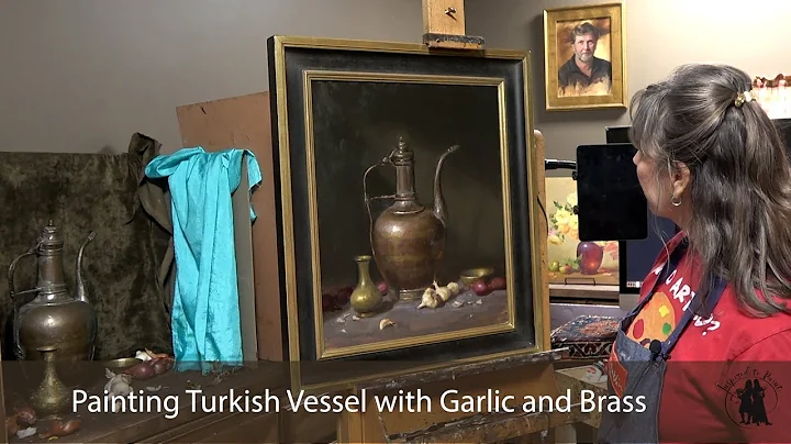 Time lapse Painting Turkish Vessel with Garlic and...