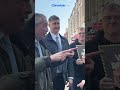 Reform UK leader on local election campaign trail