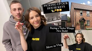 Picking Up The Keys To Our First Ever Home | Taylor Wimpy New Build | Moving in Vlog | Lily&Ashley