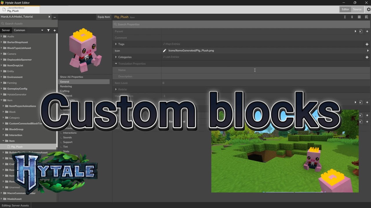 Hytale Put Your 3D Models as Custom Blocks fast || Modding Tutorial