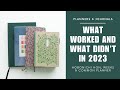 2023 planner  journal recap  what worked and what didnt this year