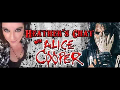 Heather chats with alice cooper during rock road home.