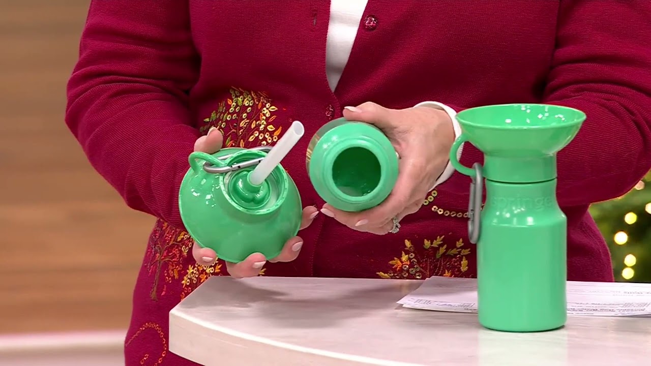 Springer S/2 Mini 15oz. Leak-Tight Portable Dog Water Bottle on