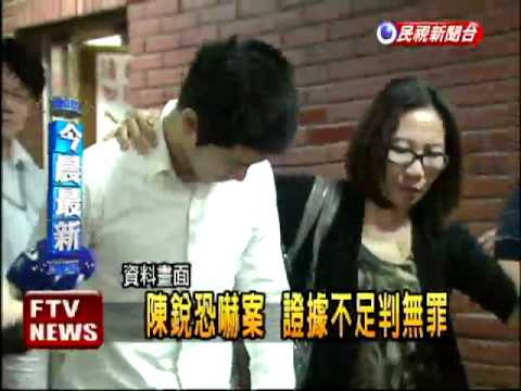 陳銳恐嚇案 證據不足判無罪－民視新聞
