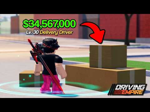 Easiest Way To Make $25M+ PER HOUR in Driving Empire (Delivery Job Revamp)