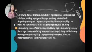 Group 8 (Paggawa ng Balangkas) (Pagbuo ng Tesis na Pangungusap)