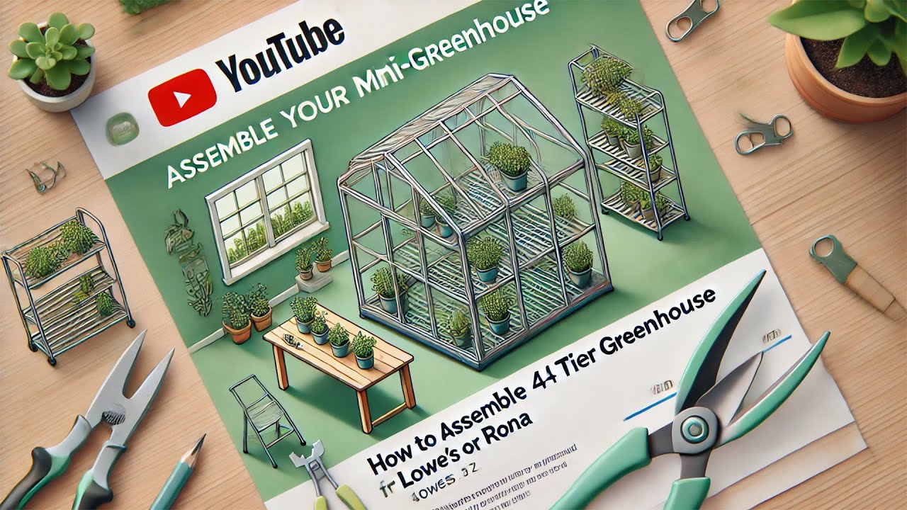 How to Assemble a Bond 4 Tier Greenhouse from Lowe’s or Rona - YouTube