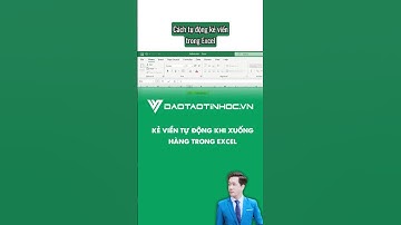 Cách vẽ viền ô tự động khi xuống dòng trong excel - Sách Tin học Thầy Vinh