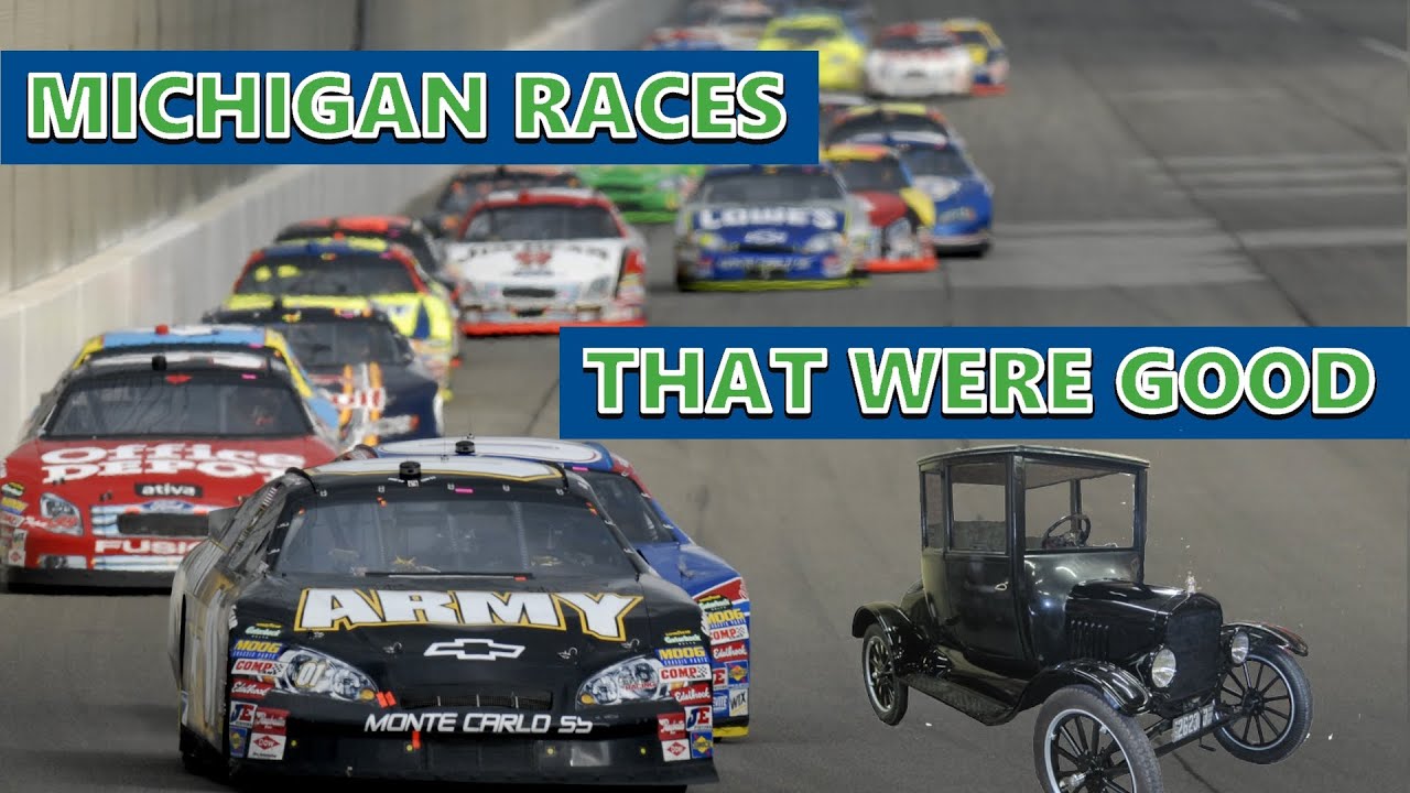Michigan Races 3 Michigan races that were Entertaining to Watch - YouTube