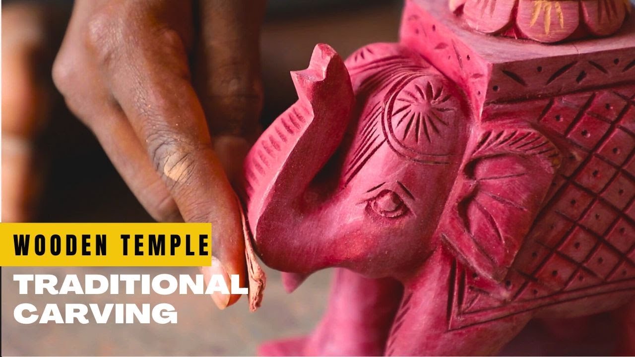 Temple Making Style Amazing Process of Handcrafted Wooden Temple | Hand Carving Process of ...