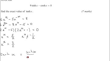 FMSP Revision: AQA FP2 June 2010 qn 1 Hyperbolic Functions