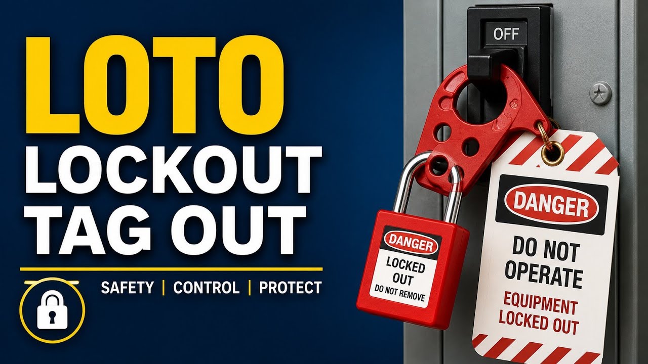 Lockout Tagout (LOTO) Explained | 6 Easy Steps | Electrical Safety in Hindi (video lesson)