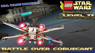 Lego Star Wars TCS: Ep 3 Chap 1 / Battle Over Coruscant CHALLENGE (All Blue Minikits) - HTG
