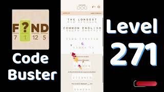 Code Busters Level 271 Walkthrough 🧩 | All Puzzle Solutions| Solutionguruji