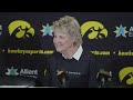 Iowa womens basketball vs michigan  press conference
