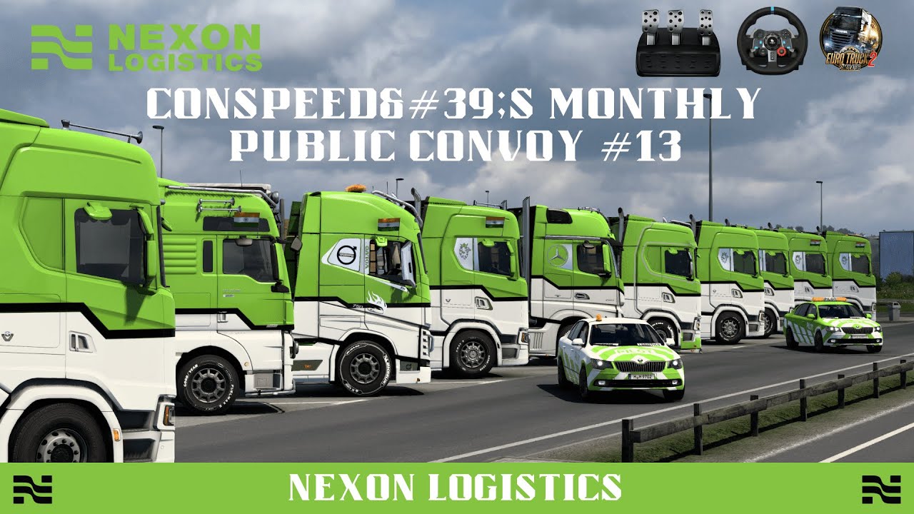 Conspeed Monthly Public Convoy #13 | ETS2 LIVE | 