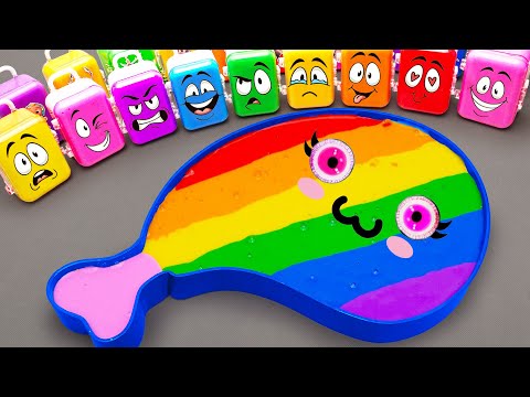 Satisfying ASMR 🌈 How to make rainbow Slime KFC CRISPY FRIED CHICKEN Bathtub from CLAY Satisfying