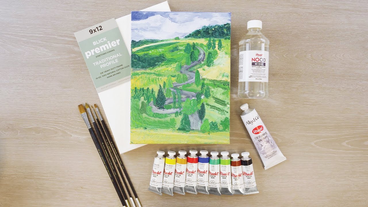 How to Paint a Textured Landscape with Oils - YouTube