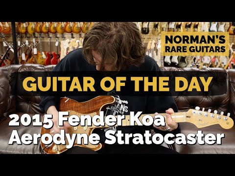 Guitar of the Day: 2015 Fender Koa Aerodyne Stratocaster | Norman&rsquo;s Rare Guitars
