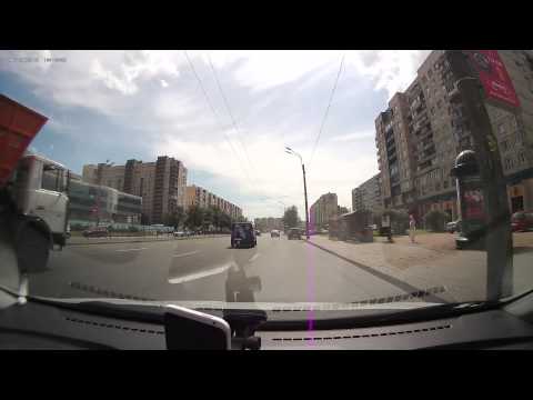 Тест видеорегистратора Supra SCR-575W (ночь)